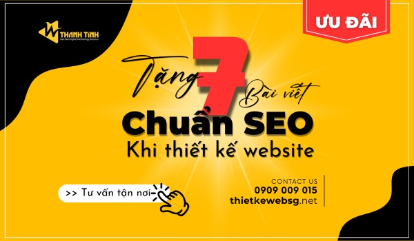 TẶNG Ngay 7 Bài Viết Chuẩn SEO Khi Thiết Kế Website Tại Tình Website